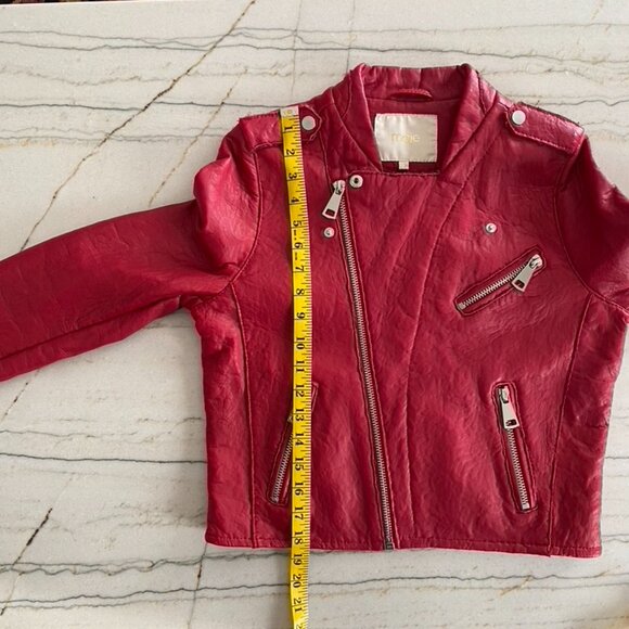 Maje Bonnie Leather Moto Jacket - Picture 7 of 12